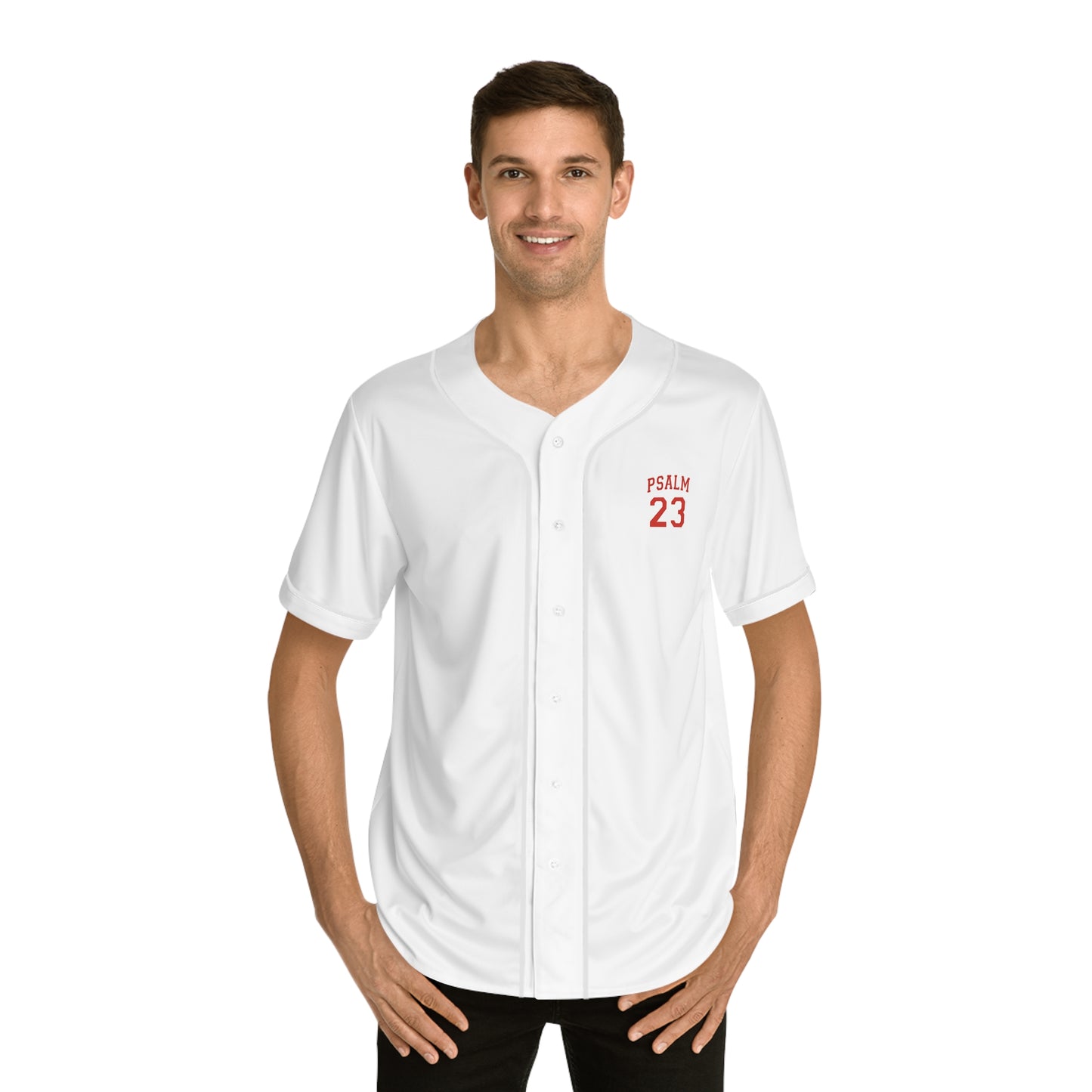 Psalm 23 Baseball Jersey — Christian Faith Sports Tee