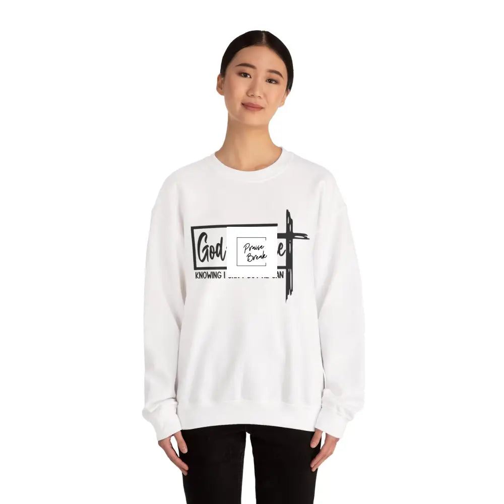 Faith-Inspired Crewneck Sweatshirt God-Fidence Sweatshirt Religious Apparel Unisex Casual Wear Christian Gift
