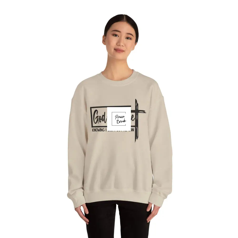 Faith-Inspired Crewneck Sweatshirt God-Fidence Sweatshirt Religious Apparel Unisex Casual Wear Christian Gift