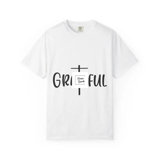 Grateful Unisex T-Shirt | Casual Cotton Tee | Inspirational Gift | Everyday Wear | Christian Apparel | Mindfulness